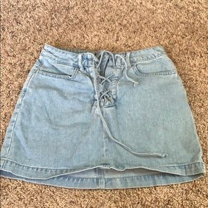 Kendall & Kylie denim mini skirt
